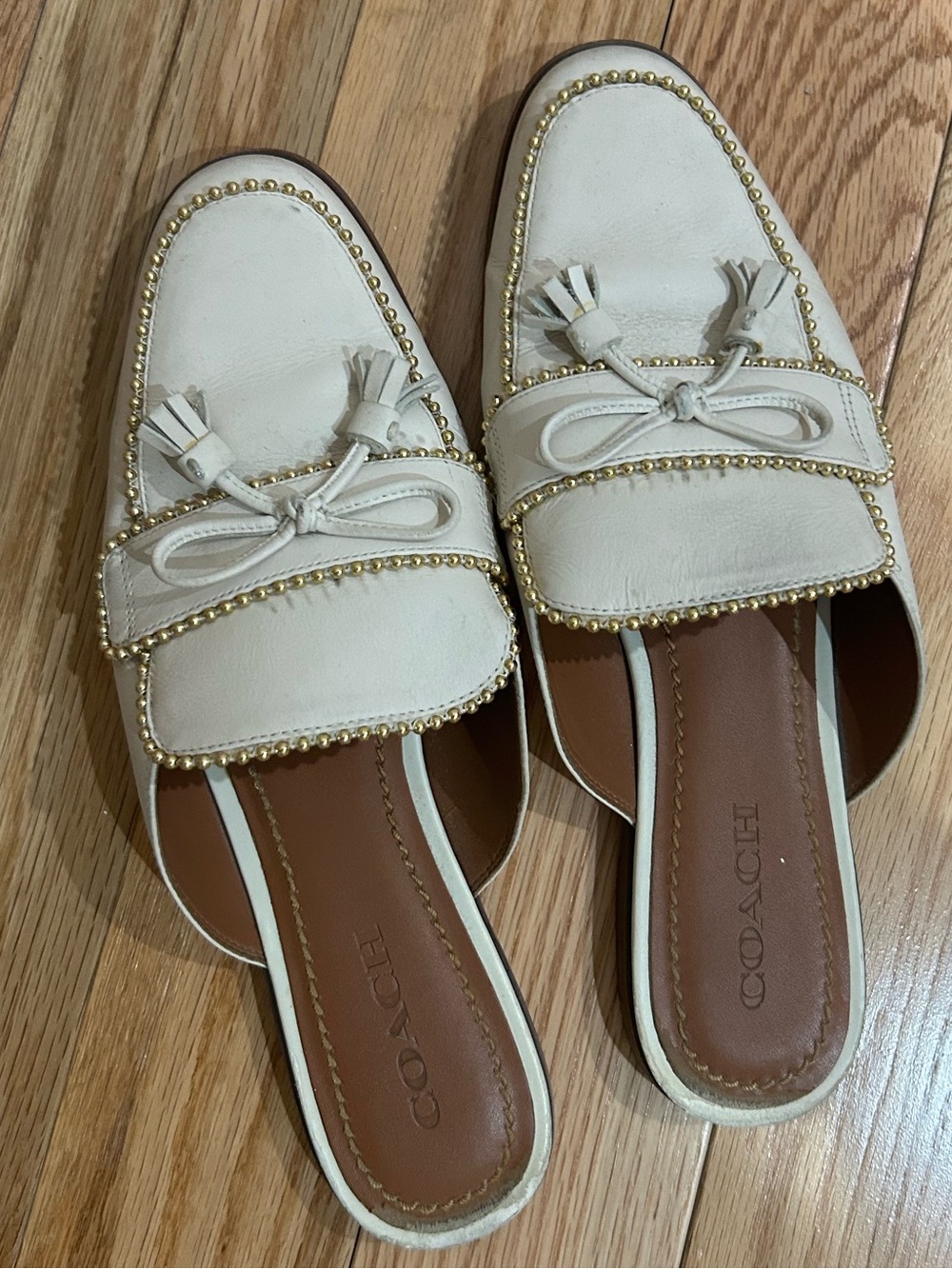 Coach | Stassi Studded Mules Sz W 9.5 / EU 40